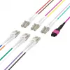 EFB Elektronik MPO-PLUS (F) auf LC Trunk-Kabel, OM4, 12 Fasern, Typ B, LSZH, Erika Violet, 1m MPOF12LCOM4-1