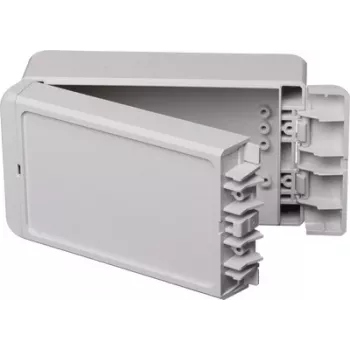 BOPLA EUROMAS II Wandgehäuse, Polycarbonat, Lichtgrau (RAL 7035), 151 x 80 x 60 mm, IP65, IK07