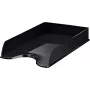 LEITZ Esselte Fusion A4 Briefablage, Schwarz, Stapelbar, 10er-Pack (623692)