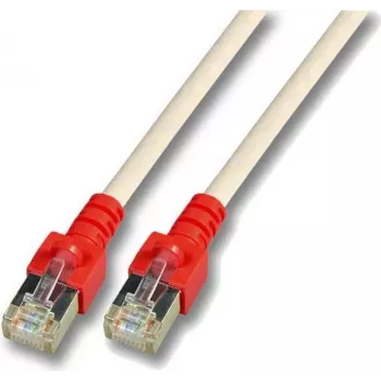 EFB K5450.2 RJ45 Crossover Patchkabel SF/UTP Cat.5e CCA 2m Grau mit roter Tülle