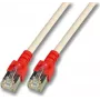 EFB K5450.2 RJ45 Crossover Patchkabel SF/UTP Cat.5e CCA 2m Grau mit roter Tülle