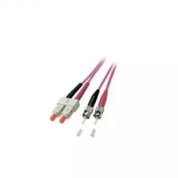 EFB Elektronik Duplex Jumper SC-ST 50/125µm OM4 LSZH Erika Violett 3,0mm 20m O0347.20
