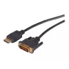 EFB Elektronik DisplayPort auf DVI-D Kabel, 2 m, Schwarz, angespritzt, Rändelschrauben K5564SW.2