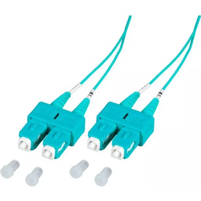EFB Elektronik O7413.1-1.2 1m SC zu SC Duplex OM3 LSZH Aqua LWL Patchkabel SCSCOM3DAQ1