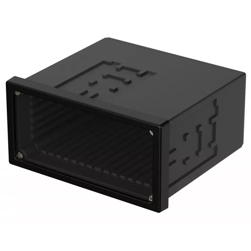 Bopla NGS 9408 UNINORM Einbaugehäuse, 96 x 48 x 85 mm, Schwarz RAL 9005 17940801.MT1