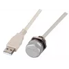 EFB IP67 Einbau-USB 2.0 Typ-A Buchse zu Buchse, M20 Gewinde, 0,5m Kabel, Service Port IP67EBUSBA-A0,5FLHS