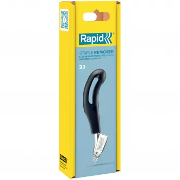 RAPID TOOLS R3 Zangen-Tackerentferner, Silber/Schwarz, Stahlbacken, Ergonomischer Griff 5001701