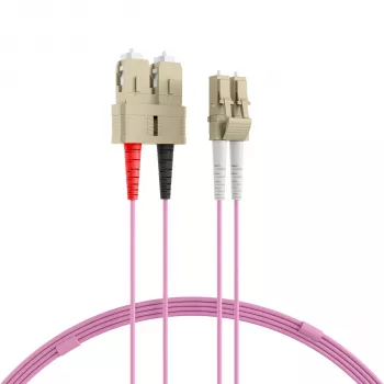 EFB-Elektronik Duplex Jumper LC-SC 50/125µ OM4 LSZH Erika Violett 2,0mm 30m O0323.30