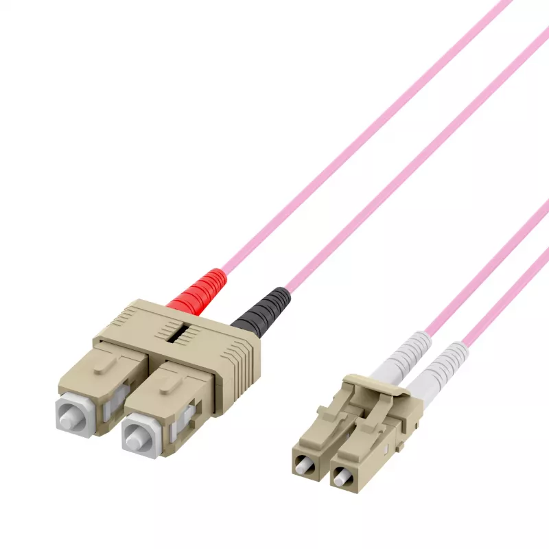 EFB-Elektronik Duplex Jumper LC-SC 50/125µ OM4 LSZH Erika Violett 2,0mm 30m O0323.30