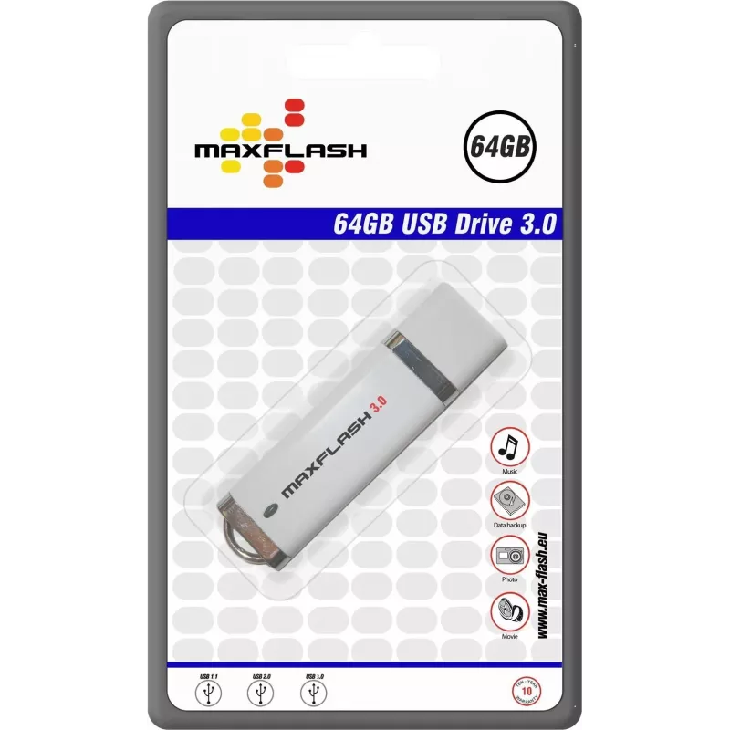 MEMORYSOLUTION MAXFLASH 64GB USB 3.0 Highspeed-USB-Stick, Retail