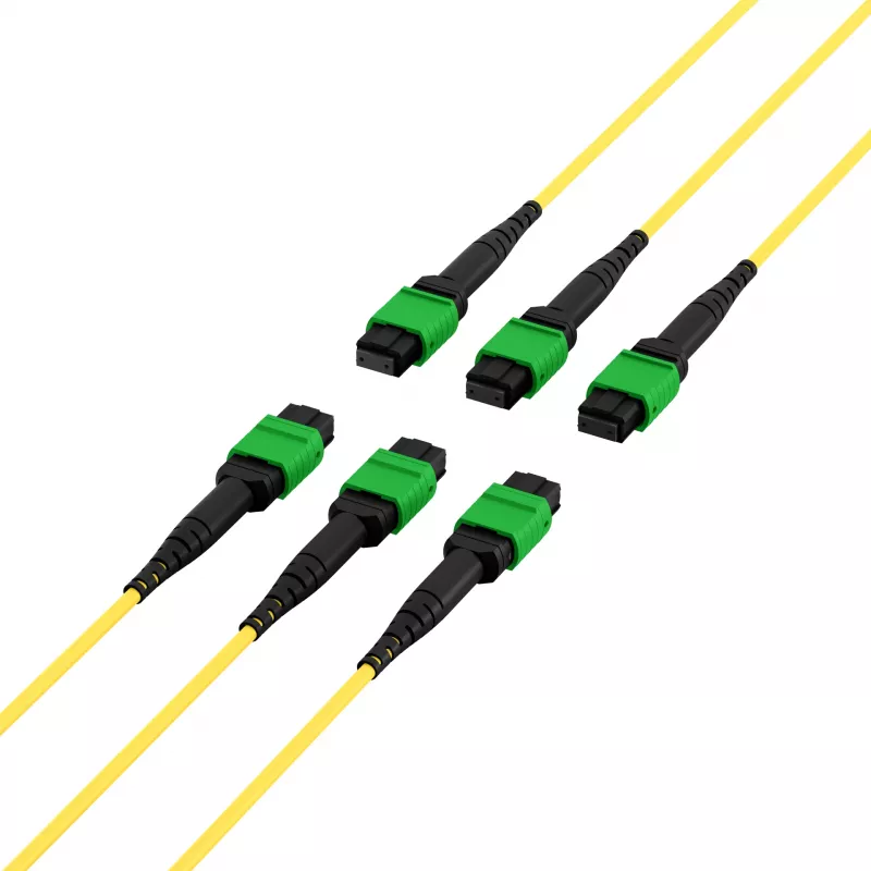 EFB MTPF48MTPFOS2-25-A OS2 Singlemode 48-Faser MTP APC Patchkabel, 25 m, Gelb