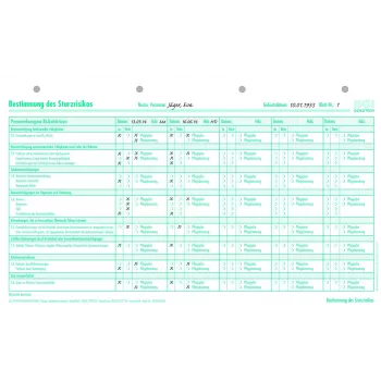 BOI Sturzrisiko-Assessment-Formulare, 50 Blatt, A4 9206-00434