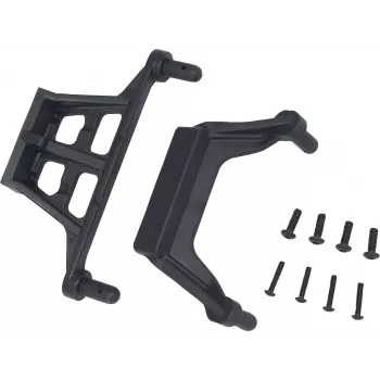 Reely RE-5690556 Karosseriehalterungsset für 1:10 RC-Autos (4 Halterungen, 8 Clips, Schwarz)
