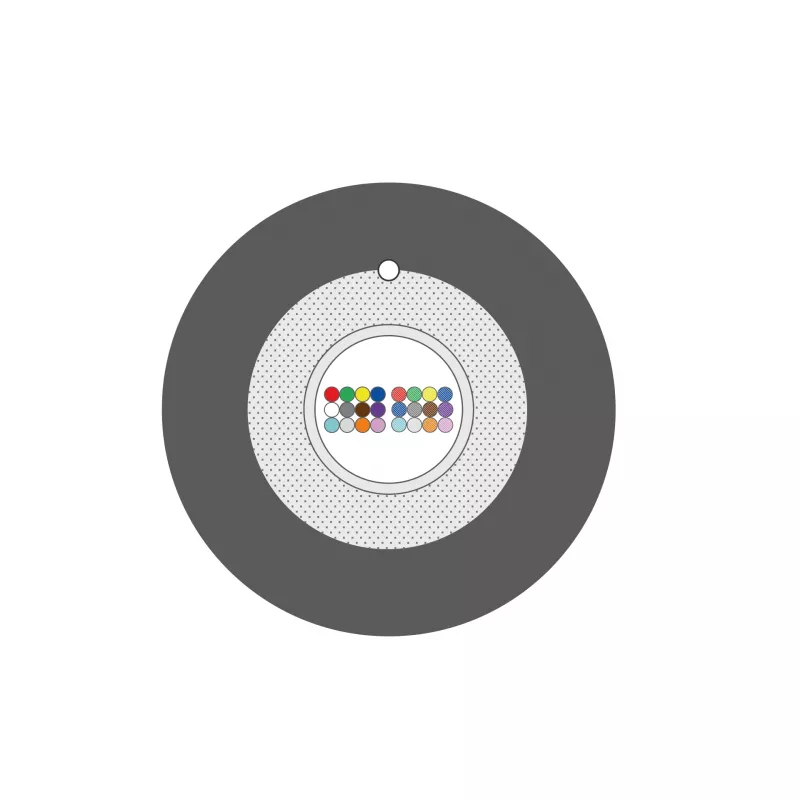 INFRALAN U-DQ(ZN)BH OS2 24E (1x24) Eca 3000N LSZH Schwarz, 7,5mm G657A1 Glasfaserkabel 54424D1E-CPR