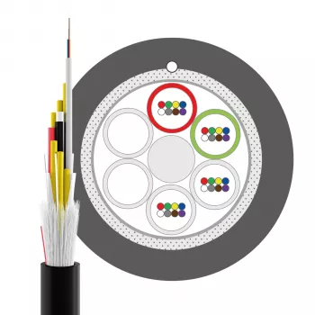 INFRALAN U-DQ(ZN)BH OS2 48E (4x12) Eca 5000N LSZH Schwarz 11,2mm G657A1 Glasfaserkabel 54448.1D-E5