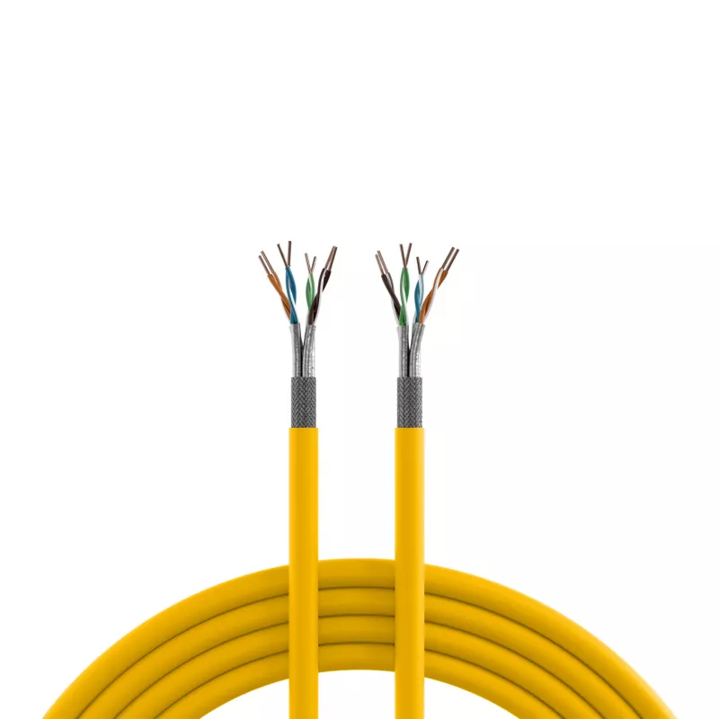INFRALAN Cat.7A 1250 AWG22 S/FTP 4P CPR Dca 25Gbit/s ready Rapsgelb RAL1021, 500m 999833.500-CPR
