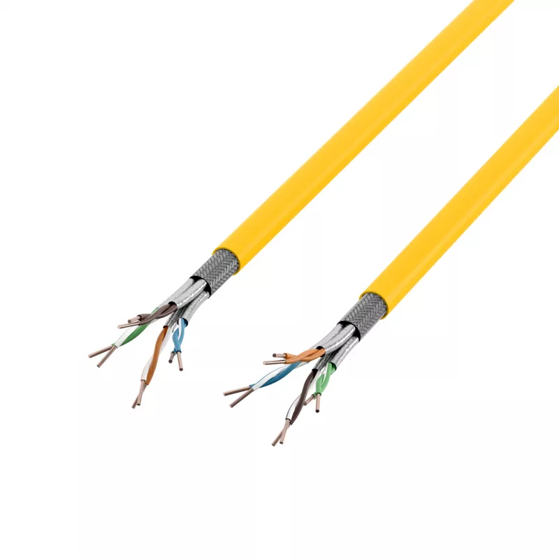 INFRALAN Cat.7A 1250 AWG22 S/FTP 4P CPR Dca 25Gbit/s ready Rapsgelb RAL1021, 500m 999833.500-CPR