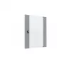 EFB Elektronik Glastür für X-Rack Wandgehäuse 15U Grau RAL7035 3/3 WGX-TUR15GR.G