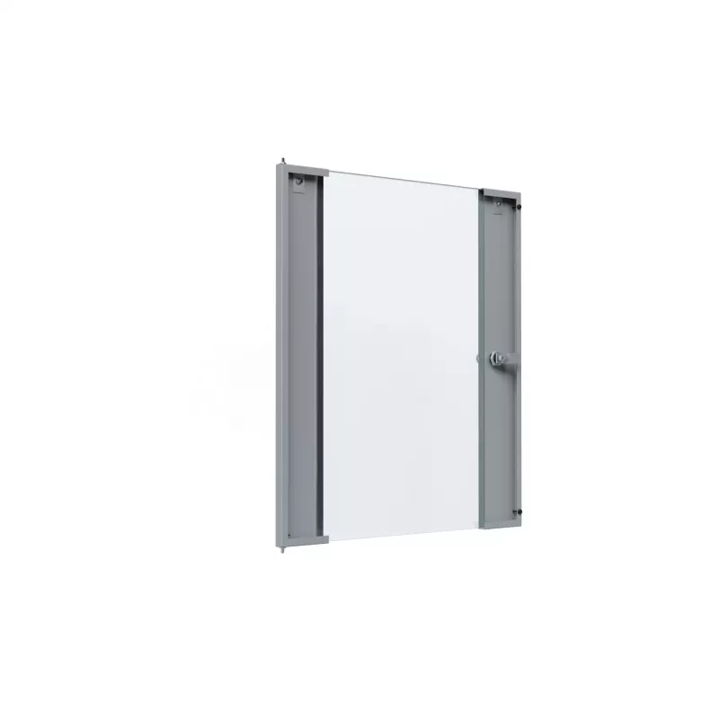 EFB Elektronik Glastür für X-Rack Wandgehäuse 15U Grau RAL7035 3/3 WGX-TUR15GR.G