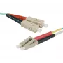 EXERTIS CONNECT Glasfaser-Patchkabel, 50/125 µm, OM3, SC Duplex auf LC Duplex, Türkis, 4,0 m
