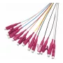 Tecline Glasfaser-Pigtails, OM4, farbig, LC/UPC, 2,0 m, 12 Stück 20500017