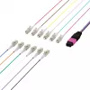 EFB Elektronik MPO-PLUS (M)-LC Fanout-Kabel OM4 12 Fasern Typ B LSZH Erika-Violett 1m MPOM12LCOM4-1