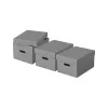 Esselte Aufbewahrungsbox Home M, 17,5 L, 26,5 x 36,5 x 20,5 cm, 3er-Pack, Weiß/Grau (628283)