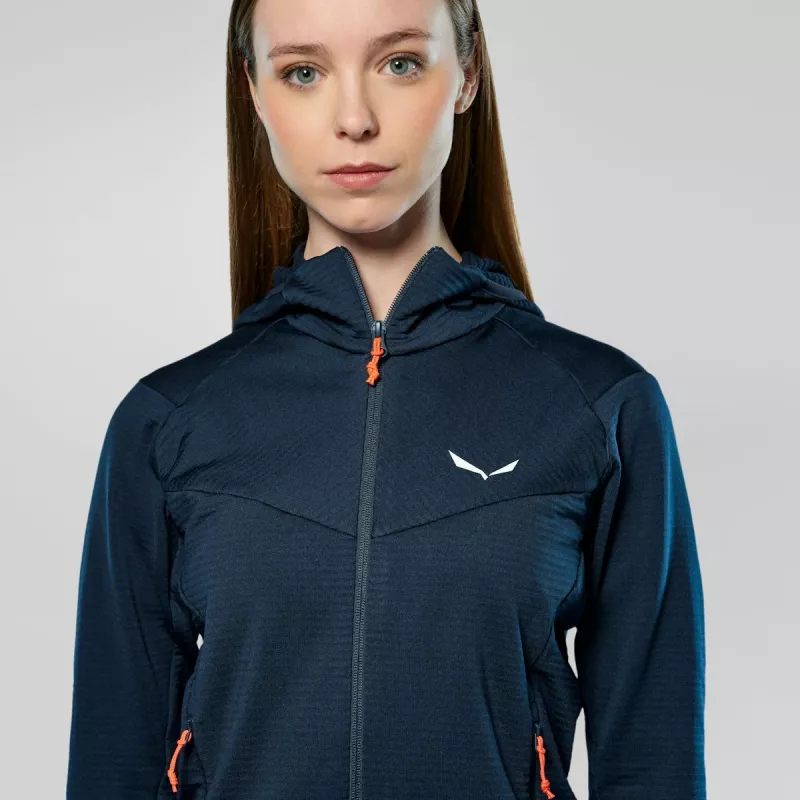 SALEWA Puez Altavia Damen-Sweatshirt, Navy Blazer, Größe XL