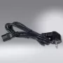 SCHÄFER IT SYSTEMS Netzkabel IEC 60320 C13 auf CEE 7/7 Schuko, 2 m, Schwarz 6763200
