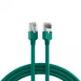 EFB-Elektronik RJ45 Patchkabel Cat.5e SF/UTP LSZH Draka UC300 TM11 Grün 7,5m K8013.7,5