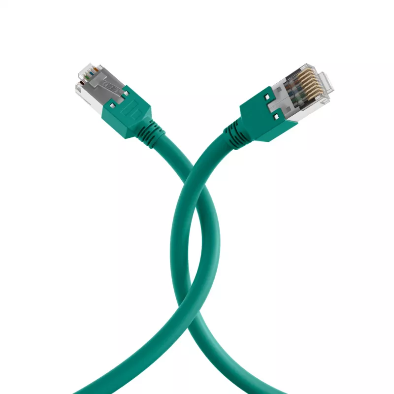 EFB-Elektronik RJ45 Patchkabel Cat.5e SF/UTP LSZH Draka UC300 TM11 Grün 7,5m K8013.7,5