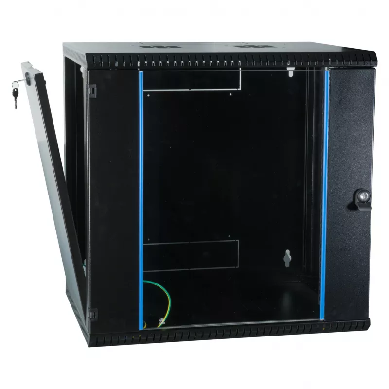 EFB 19-Zoll-Wandgehäuse 12U, fest, einteilig, RAL 9005, Tiefe 600 mm (691712VTS.60)