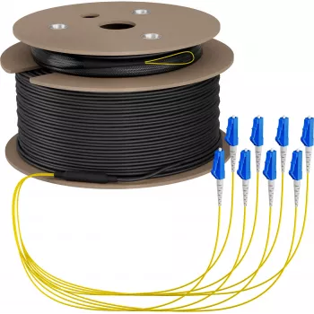 EFB Elektronik Trunk-Kabel U-DQ ZN BH OS2 8E 1x8 LC-LC 150m Dca LSZH - 150 m (O8322S150OS2)