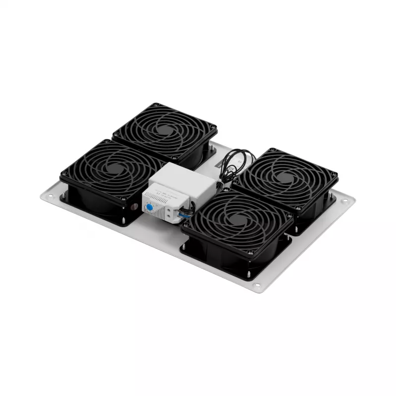 EFB Elektronik PEL-LFD04ET.GR 4-facher Dachlüfter mit Thermostat, RAL 7035