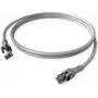 ZVK GmbH EasyLan PushPull Cat 6 STP Patchkabel, RJ-45 Stecker auf RJ-45 Stecker, 1 m, Grau, angespritzte Knickschutztülle CPP1OACACA0010