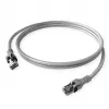 ZVK GmbH EasyLan PushPull Cat 6 STP Patchkabel, RJ-45 Stecker auf RJ-45 Stecker, 1 m, Grau, angespritzte Knickschutztülle CPP1OACACA0010