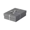 Esselte Home Aufbewahrungs- und Geschenkbox M, 3er-Set, Grau, 100% recycelter Wellpappe, abnehmbarer Deckel 628285