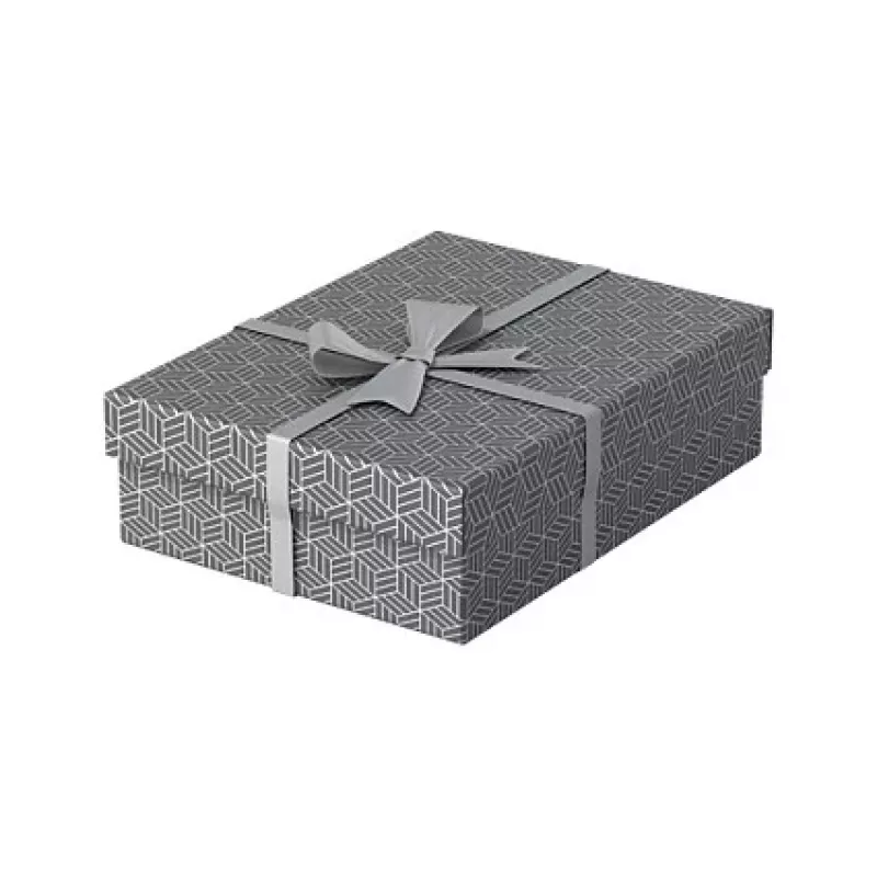 Esselte Home Aufbewahrungs- und Geschenkbox M, 3er-Set, Grau, 100% recycelter Wellpappe, abnehmbarer Deckel 628285