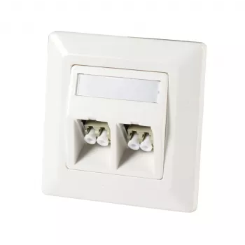 EFB ET-25085FO Glasfaser-Rahmenset für 2x E2000, SC Simplex, LC Duplex, RAL 9010