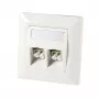 EFB ET-25085FO Glasfaser-Rahmenset für 2x E2000, SC Simplex, LC Duplex, RAL 9010