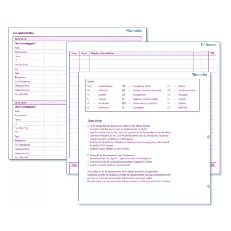 BOI Intensivpflege-Dokumentation Ambulante Formulare, 50 Blatt 9206-00428