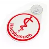 BOI Dokutech Hinweisschild Hausbesuch Rot (9108-02096-001)