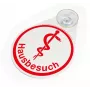 BOI Dokutech Hinweisschild Hausbesuch Rot (9108-02096-001)