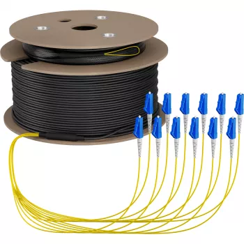 EFB Elektronik Trunk-Kabel U-DQ ZN BH OS2 12E 1x12 LC-LC 90m Dca LSZH O8342S90OS2