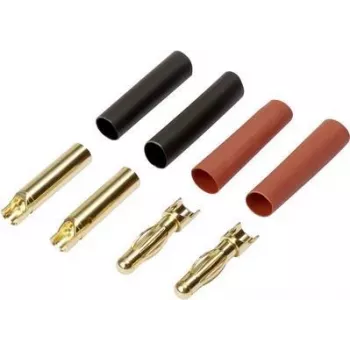 Reely RE-6534192 4 mm vergoldetes Steckverbinder-Set (40 Paar)