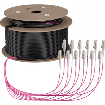 EFB Elektronik Trunk-Kabel U-DQ ZN BH OM4 12G 1x12 LC-LC 150m Dca LSZH - 150 m (O8342S150OM4)