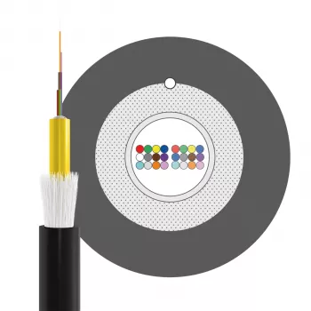 INFRALAN U-DQ(ZN)BH OM3 24G (1x24) Eca 3000N LSZH Schwarz, 7,5mm 54524D1E-CPR
