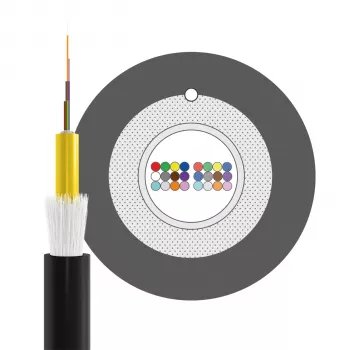 INFRALAN U-DQ(ZN)BH OS2 24E (1x24) Eca 2000N LSZH Schwarz 5,8mm G657A1 Glasfaserkabel 54424.1D-E2