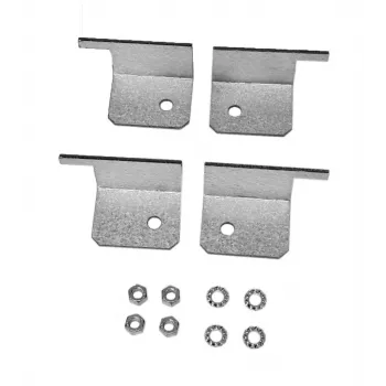 EFB Elektronik WGX-WKS01 Rahmenstabilisierungs-Winkelset, verzinkter Stahl, 4 Teile (2x links, 2x rechts) für 19-Zoll-Racks