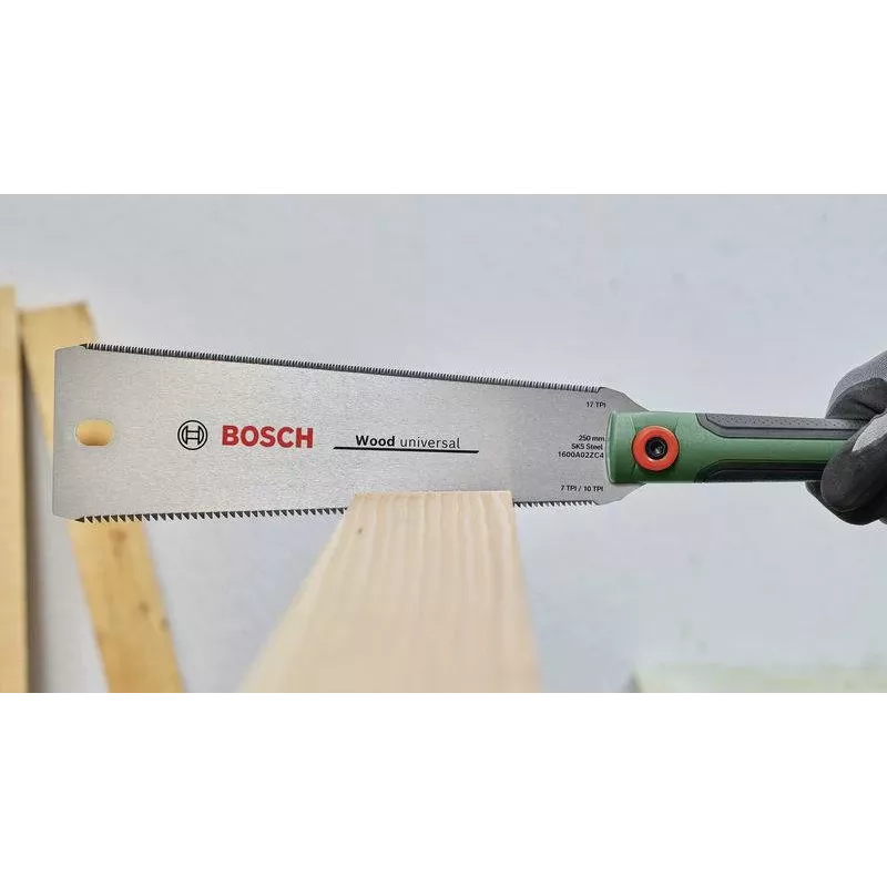 Bosch Professional Ryoba Japanische Sägeblatt 250 mm, doppelseitig, SK5-Stahl 1600A02ZB9